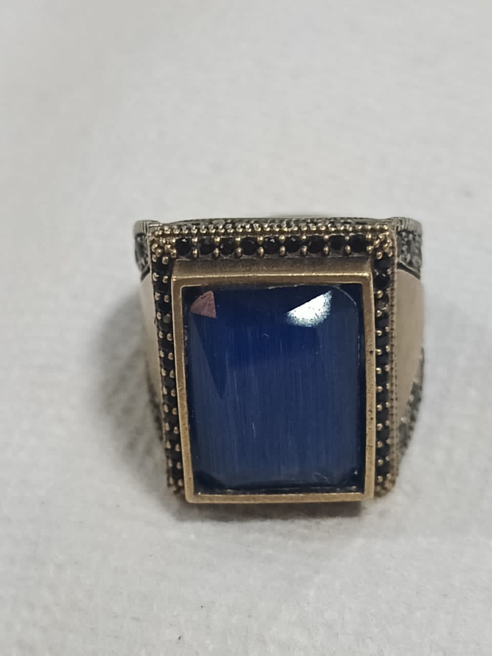 خاتم فضة بحجر