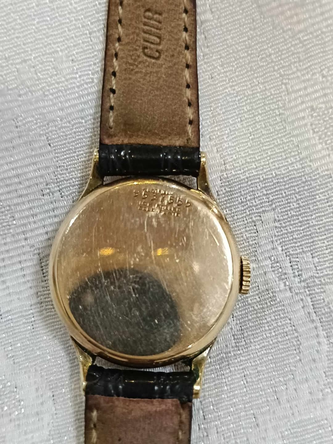 Montre mécanique vintage original plaqué or 10k femme