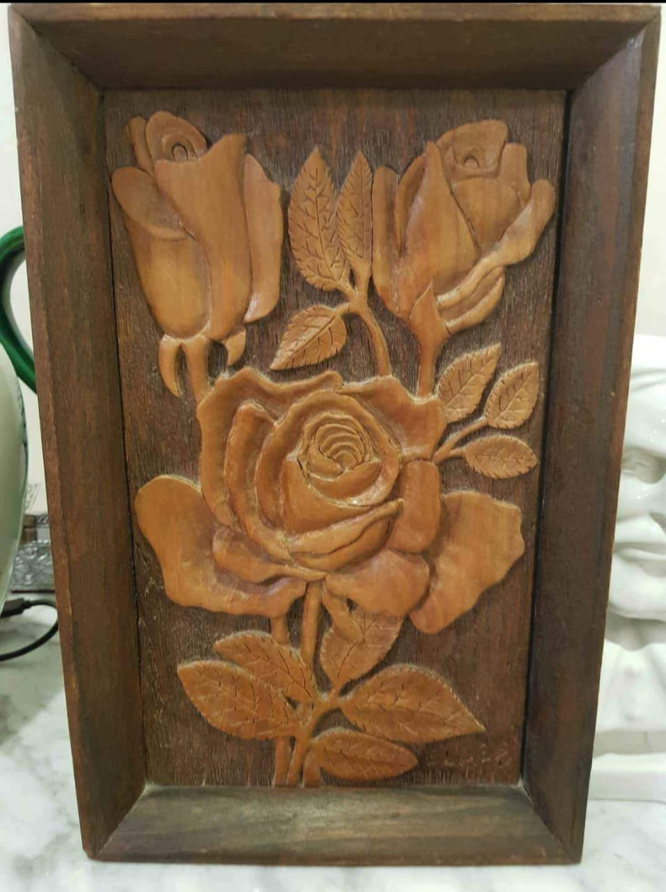 تحفة من خشب منقوش 35cm/26cm