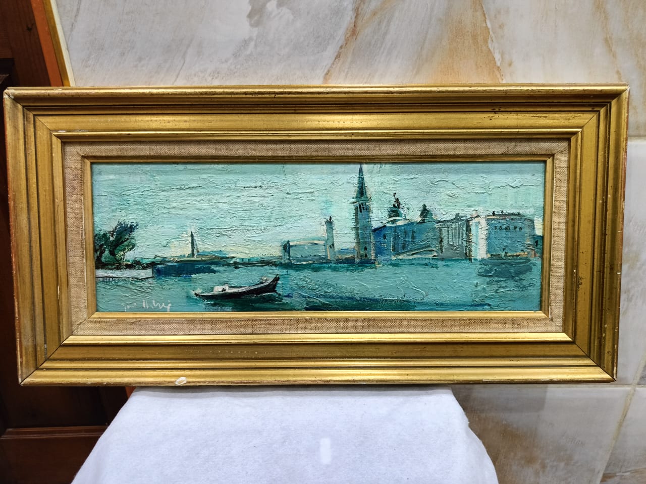 Ancien tableau original signé 
55cm/25cm
