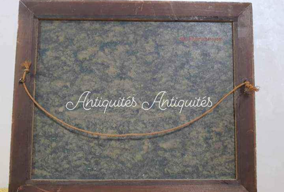Ancien tableau original signé sur panneau 50cm/40cm