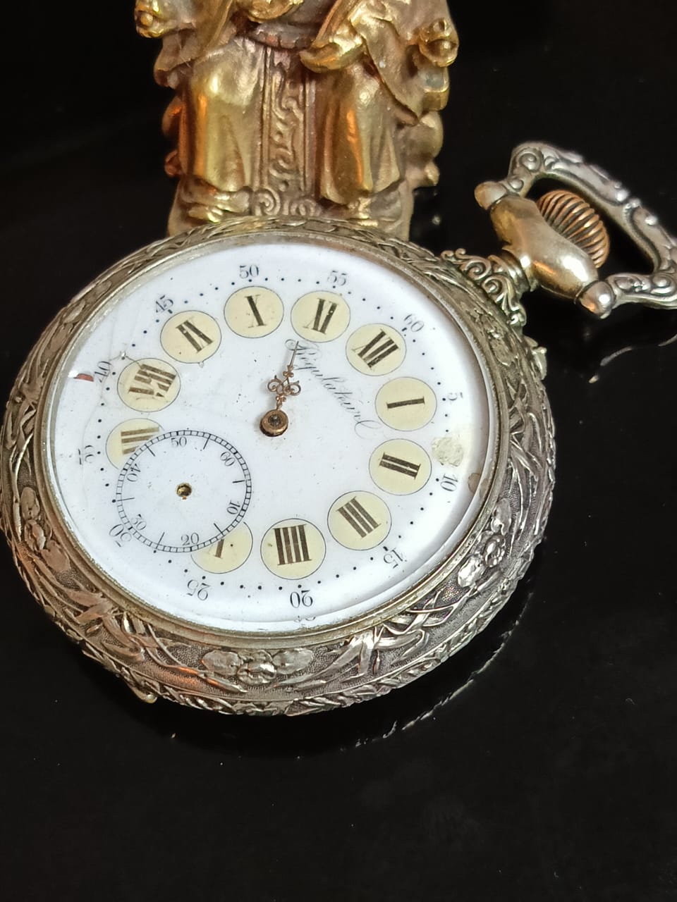 Montre gousset ancienne de collection rar  عاطلة