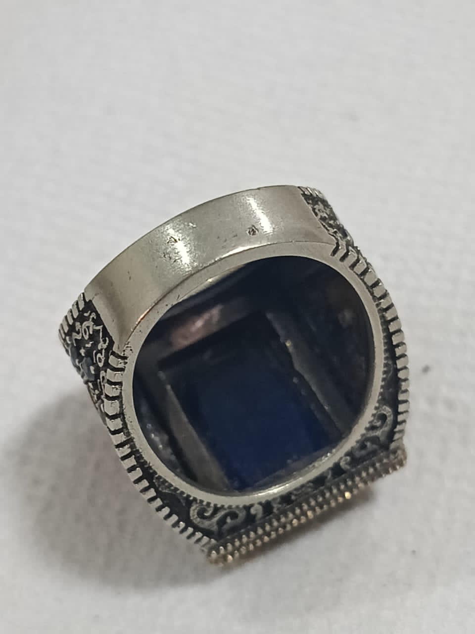 خاتم فضة بحجر