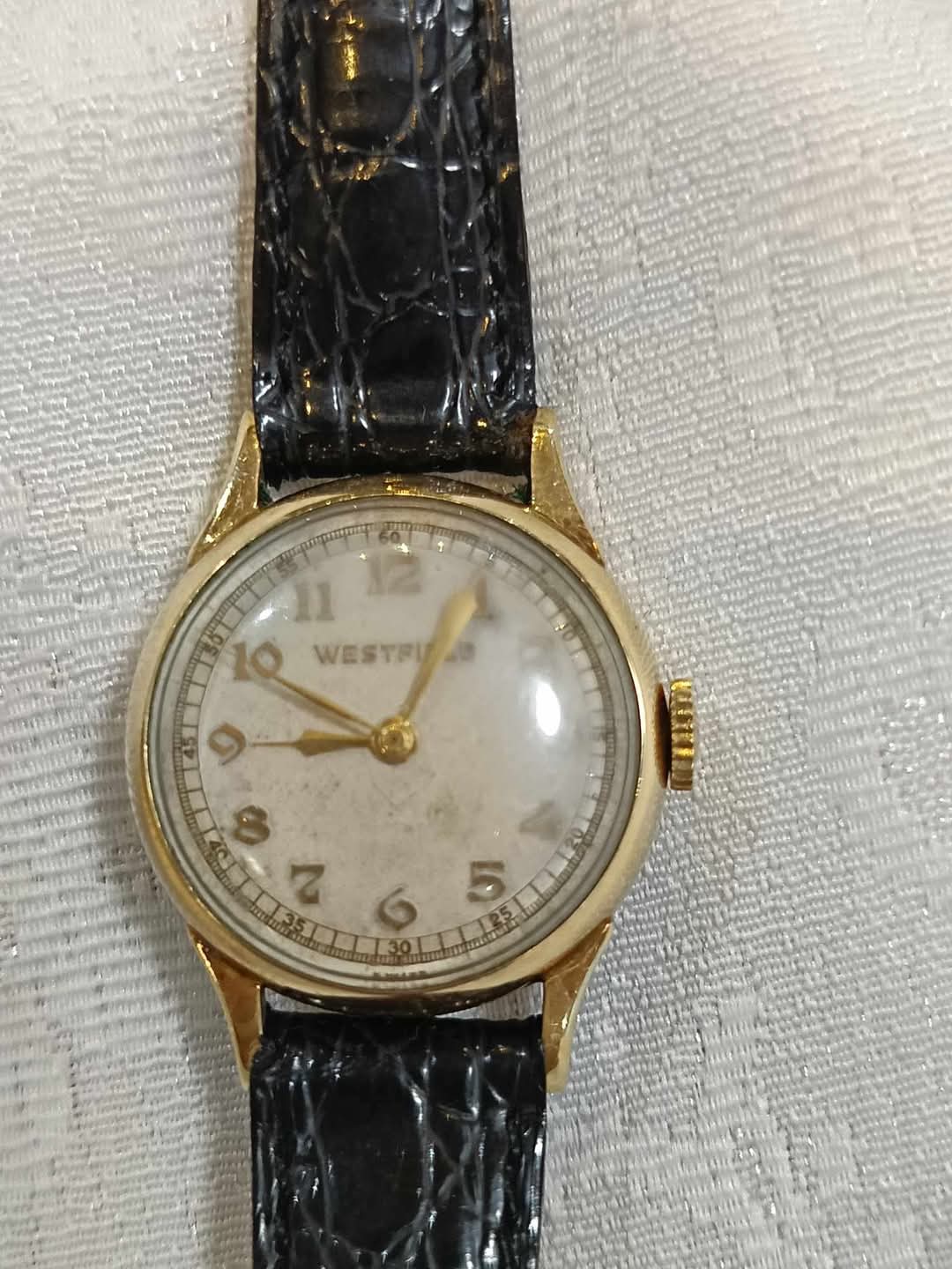 Montre mécanique vintage original plaqué or 10k femme