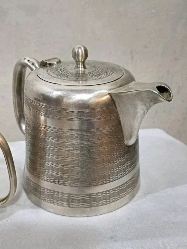سرفيس قهوة عتيق فضة ومعدن