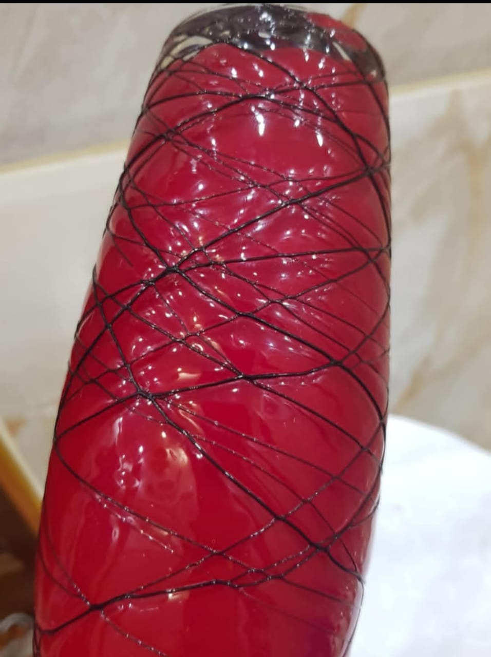 Vase en pete de verre 30cm