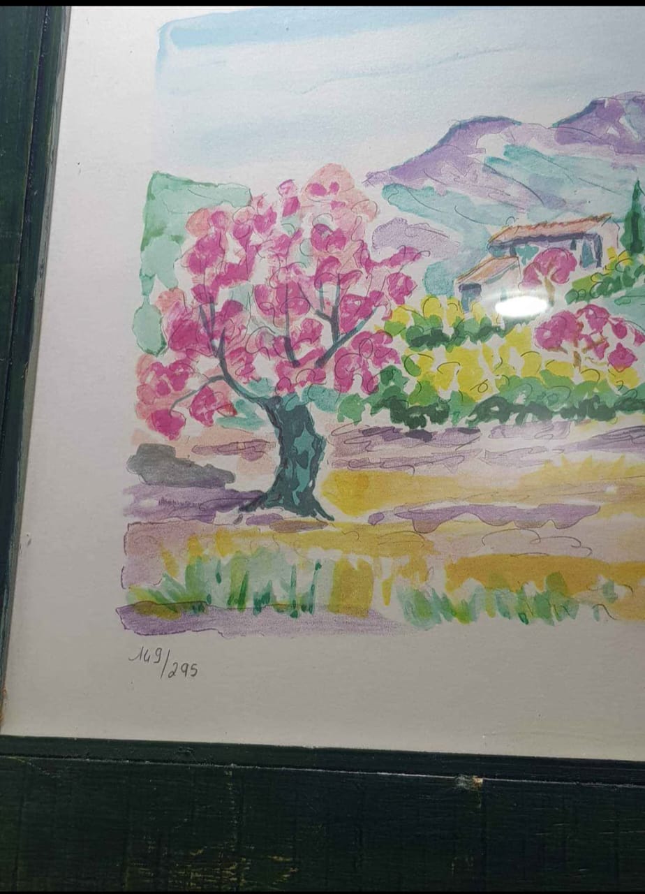Tableau original signé aquarelle 
45cm/35cm