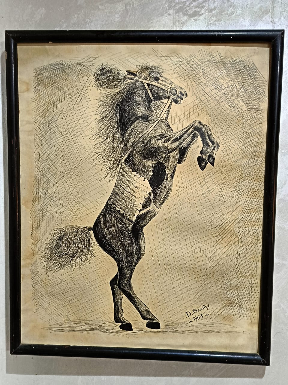 Dessin original signé sur papier 
35cm/20cm