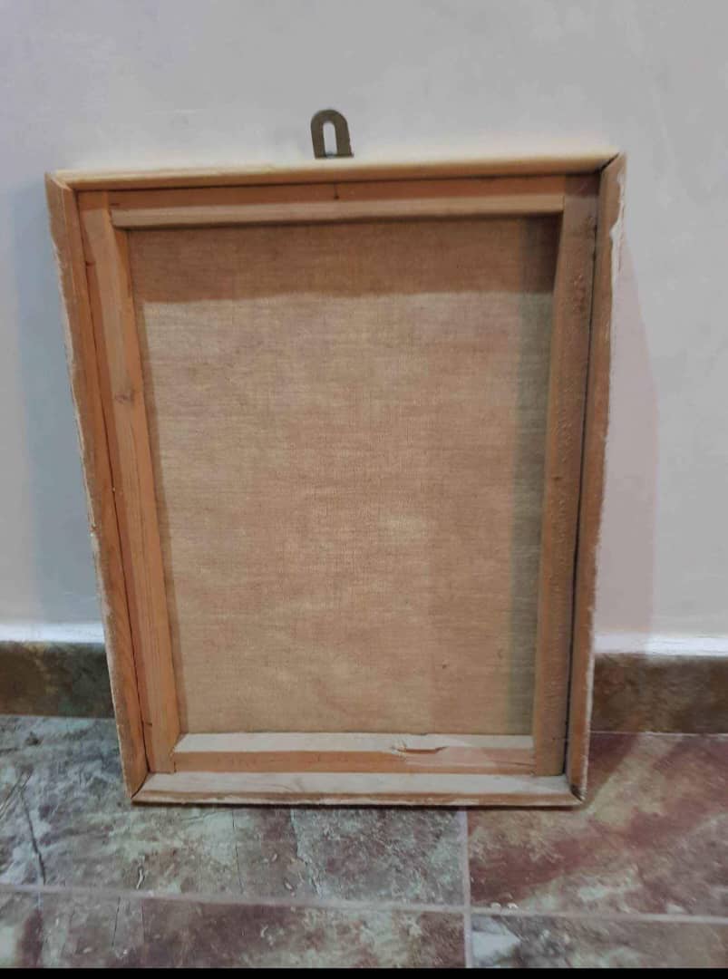 Ancien tableau original signé sur toile 65cm/55cm