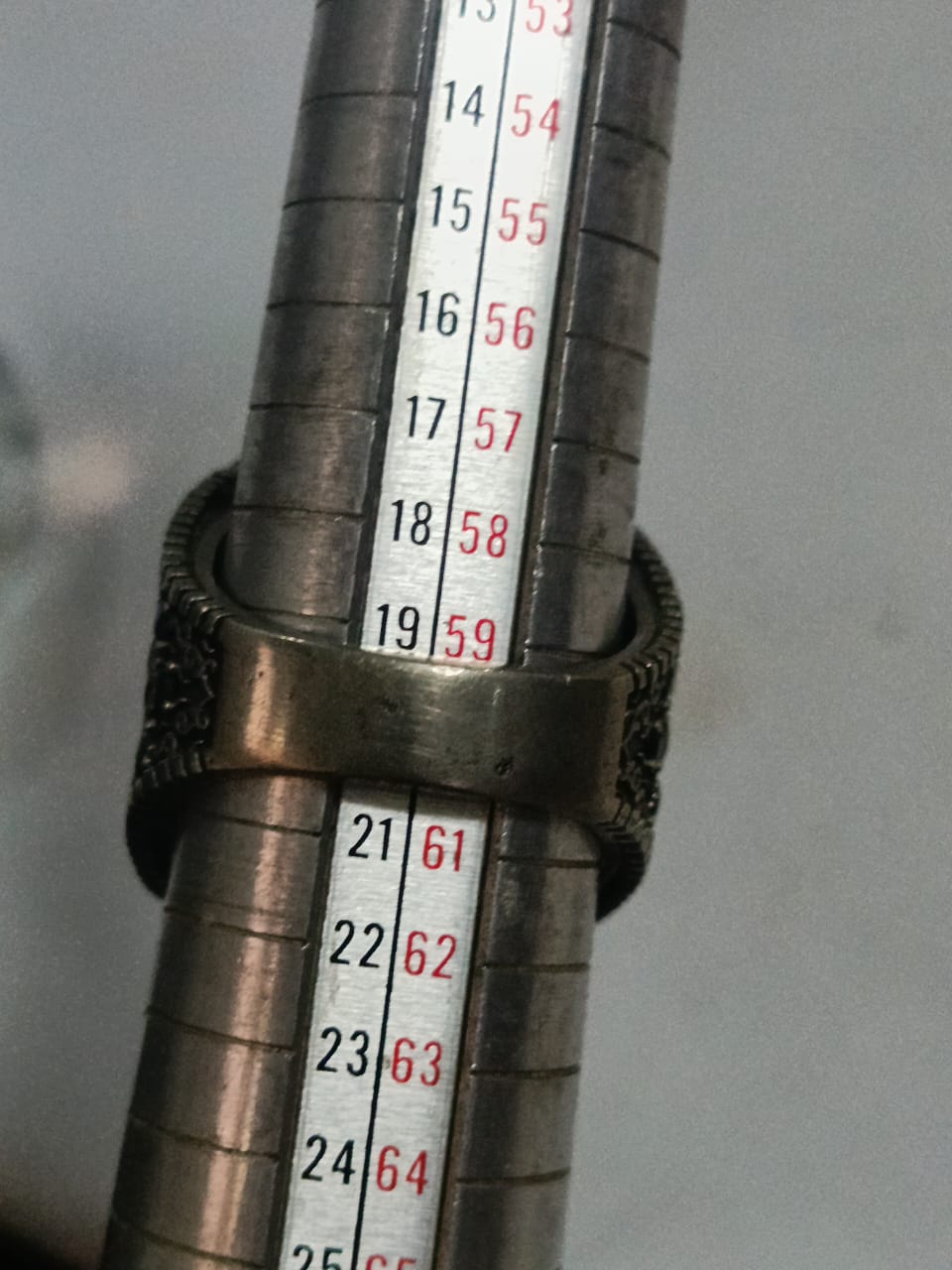 خاتم فضة بحجر