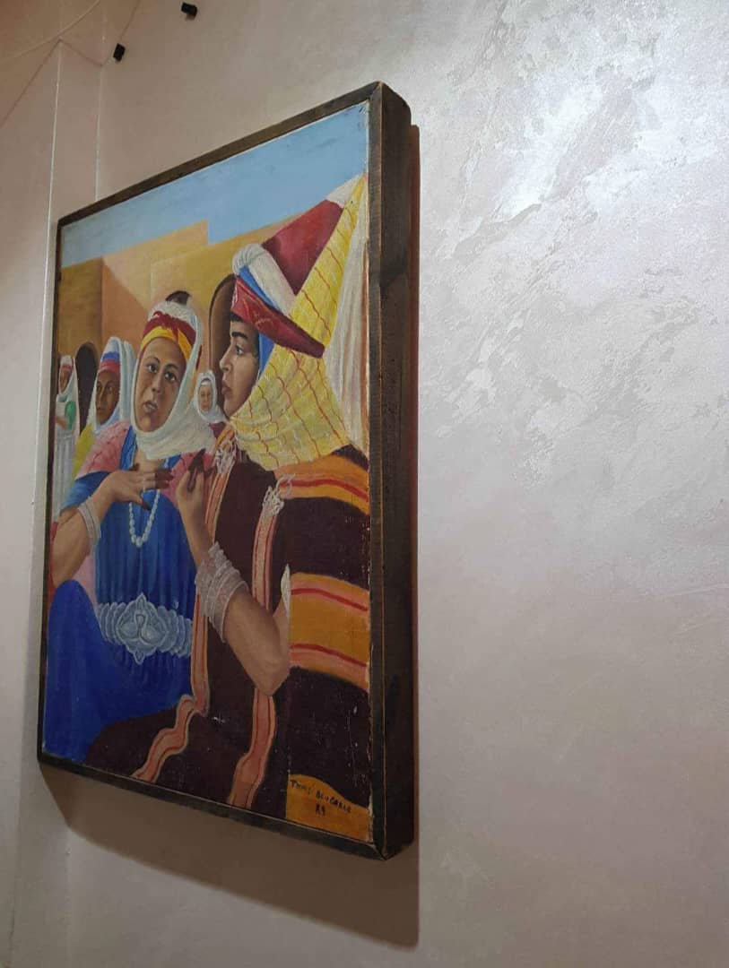 Ancien tableau original signé sur toile 55cm/35cm