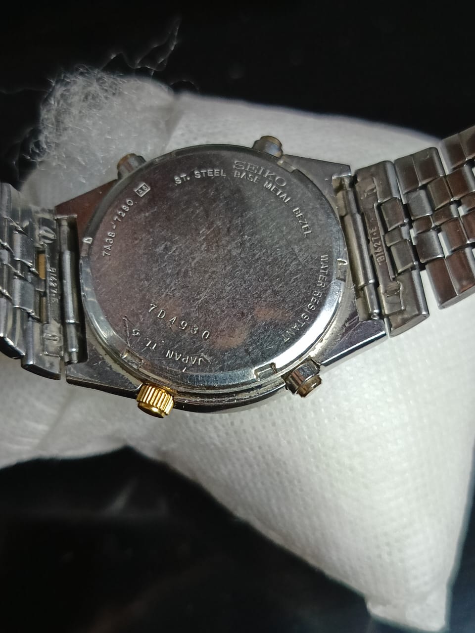 Montre Seiko chronographe Quartz vintage original