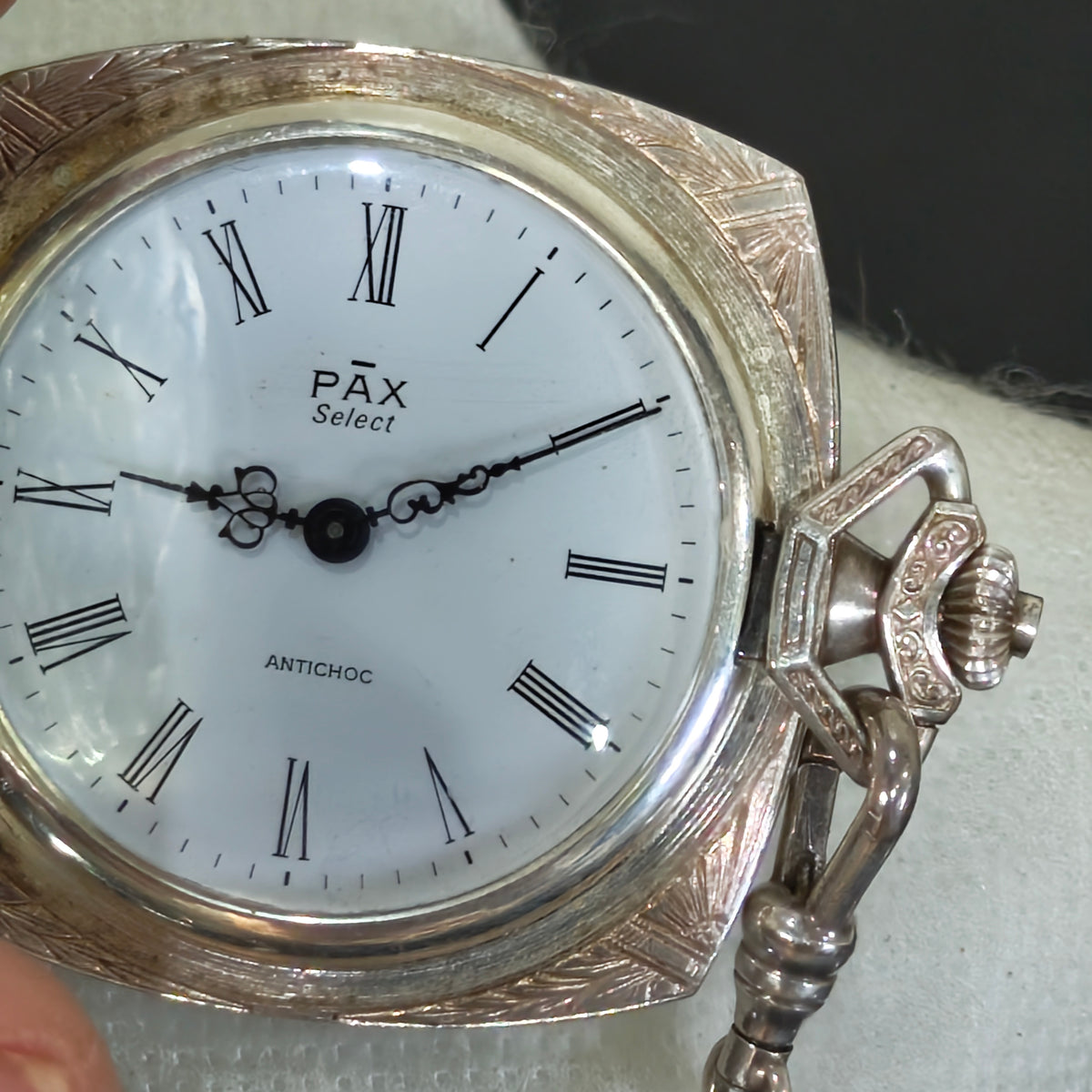 Montre gousset pax argenté mécanique vintage عاطلة
سعر 5000