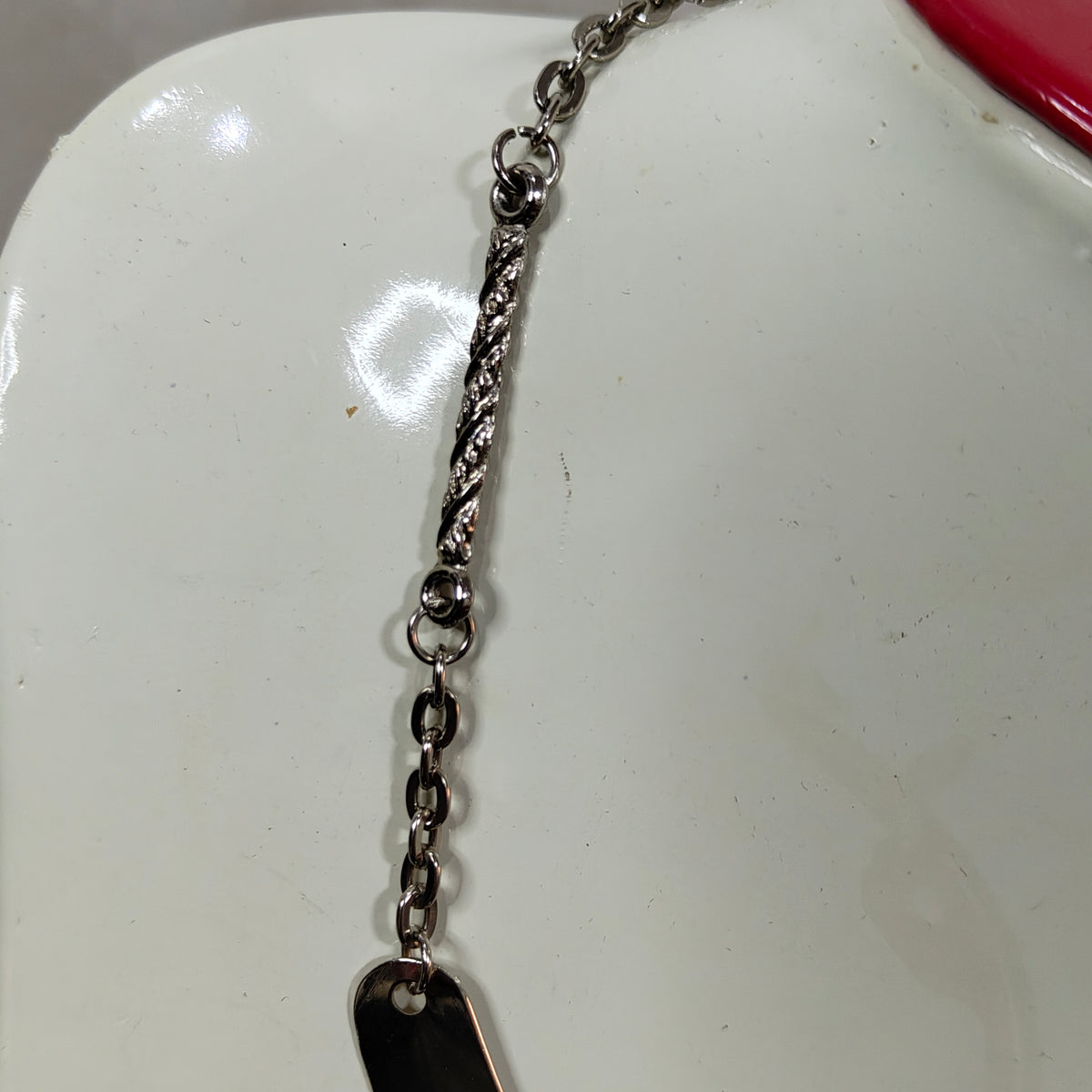 سلسلة acier inoxydable 
طول مغلق 18cm