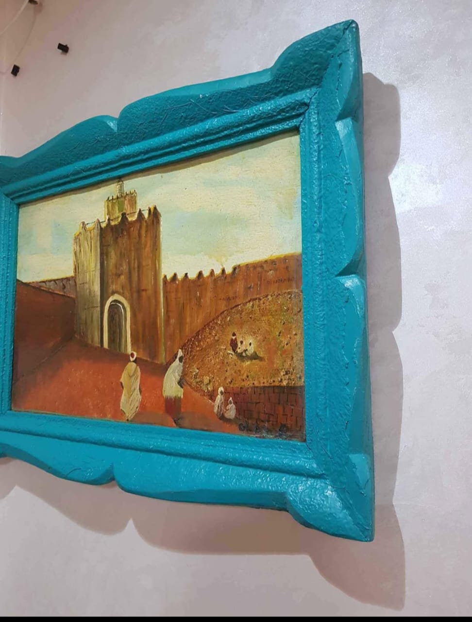 Ancien tableau original signé sur panneau 65cm/45cm