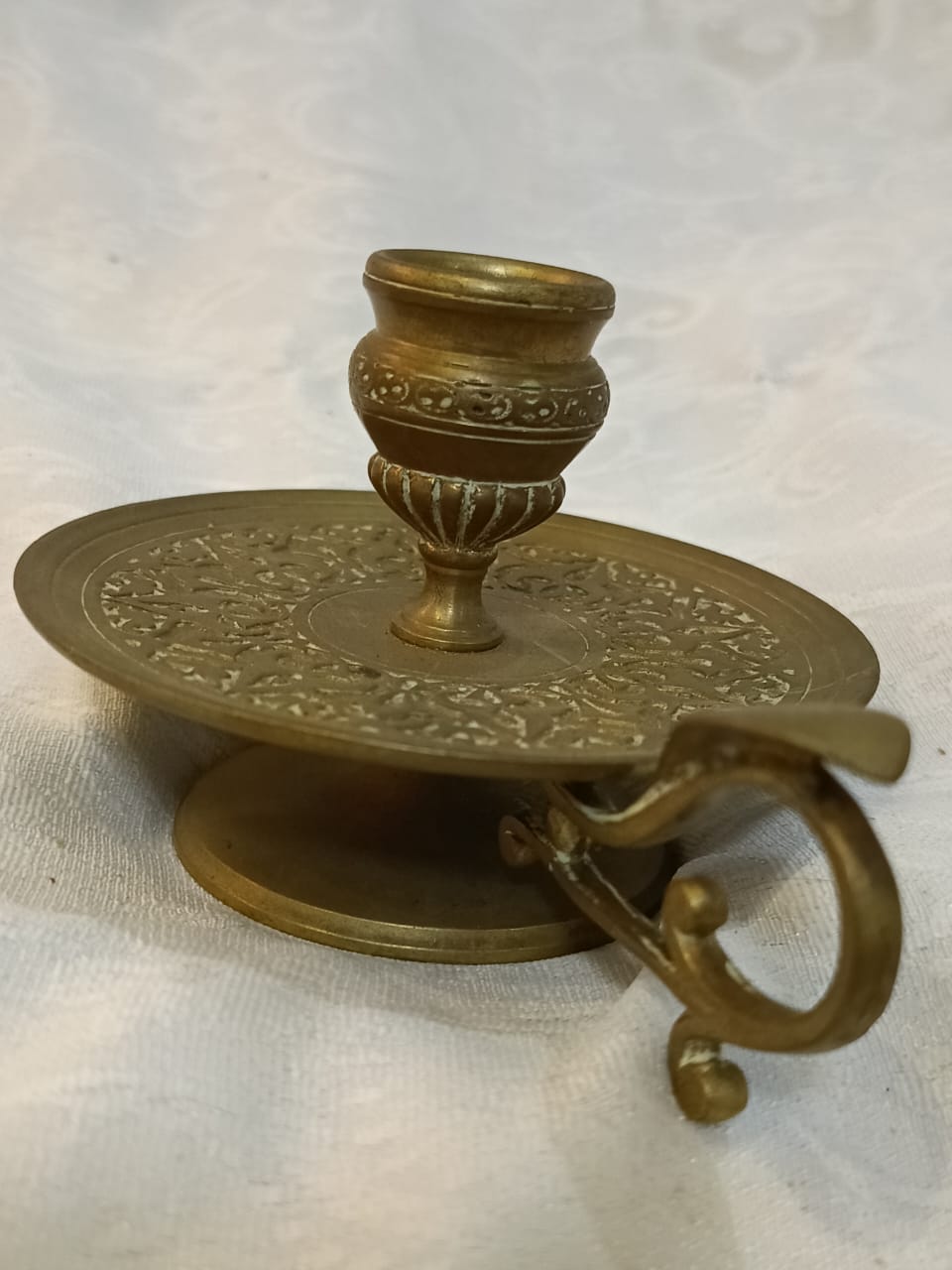 Ancien pougoire en bronze