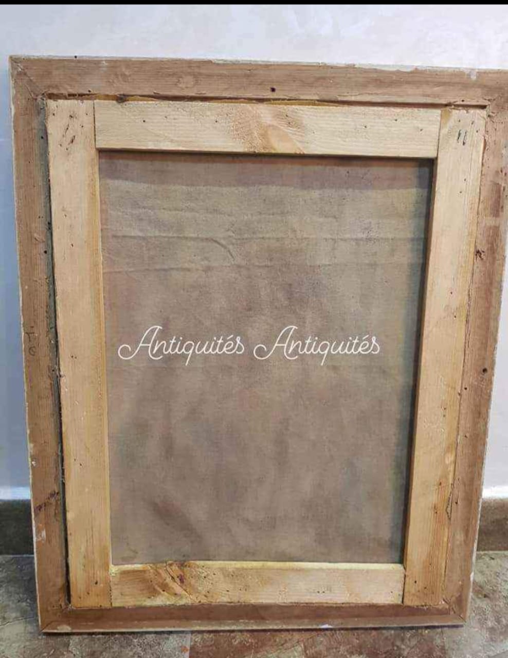 Ancien tableau original signé 
رسم على قماش