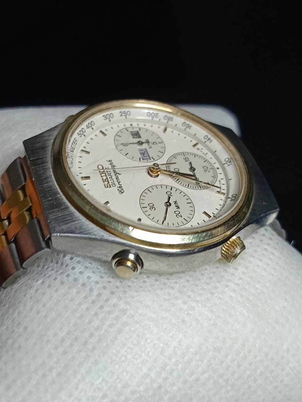 Montre Seiko chronographe Quartz vintage original