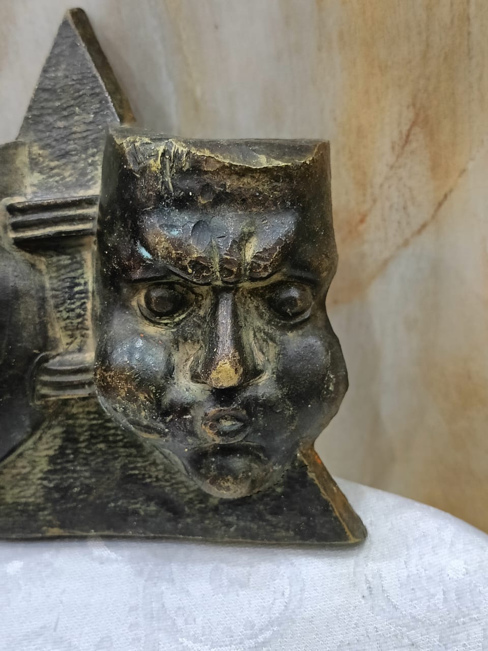 تحفة قديمة برونز لديكور 14cm/14cm