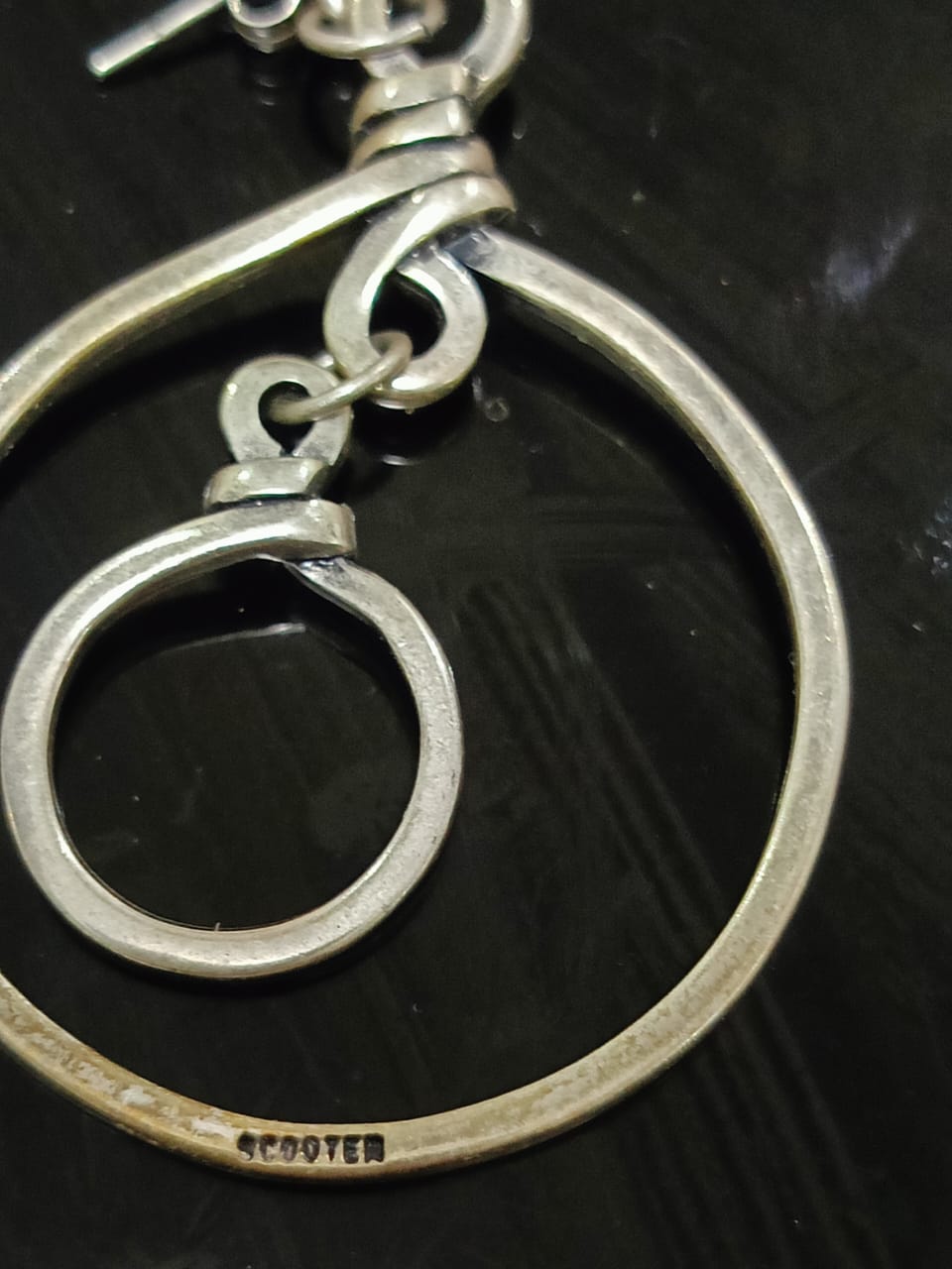 أقراط فضة قطرهم 5cm
