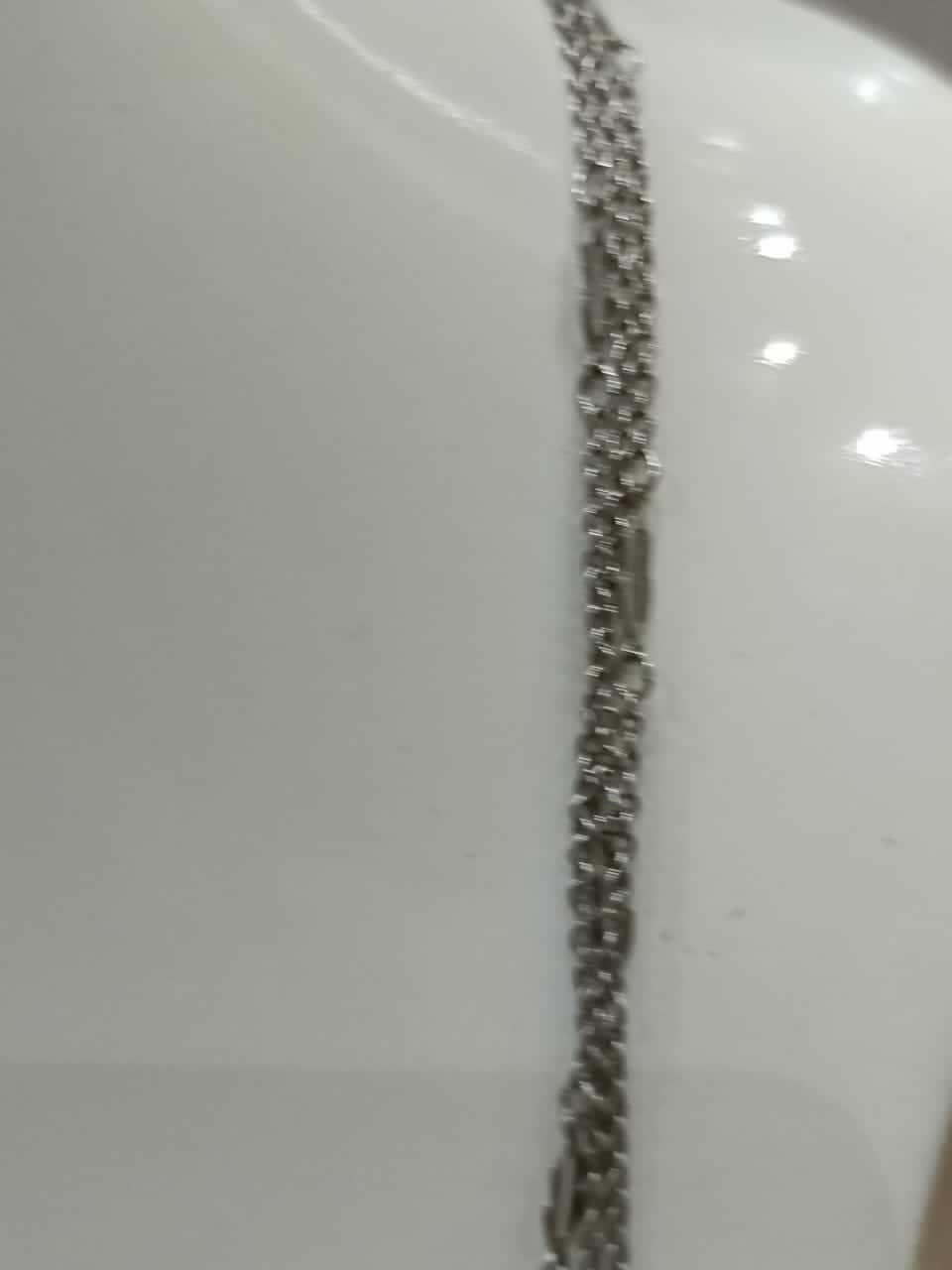 سلسلة فضة طولها 24cm
