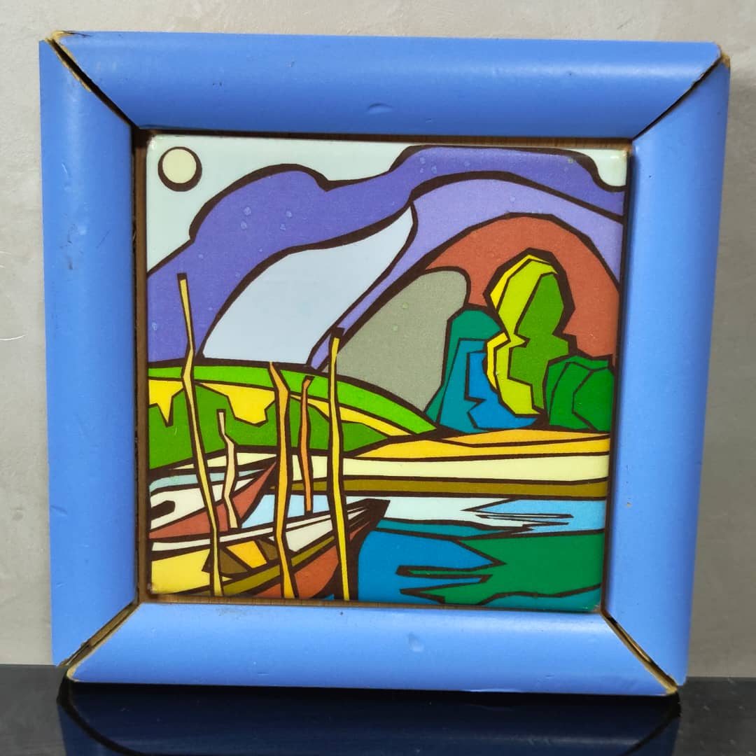 Tableau sur faience 
15/15cm