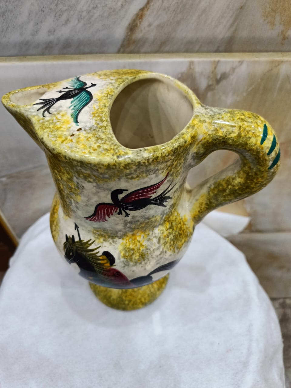 Ancien vase signé  23cm/20cm