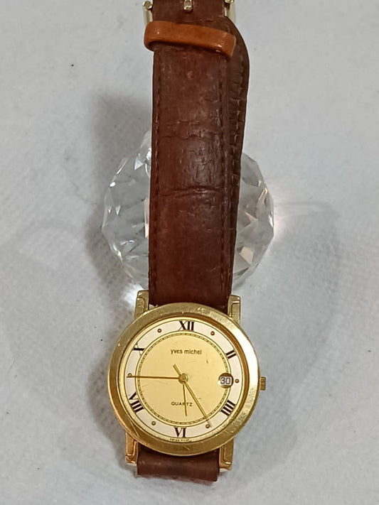 Montre vintage plaqué or quartz