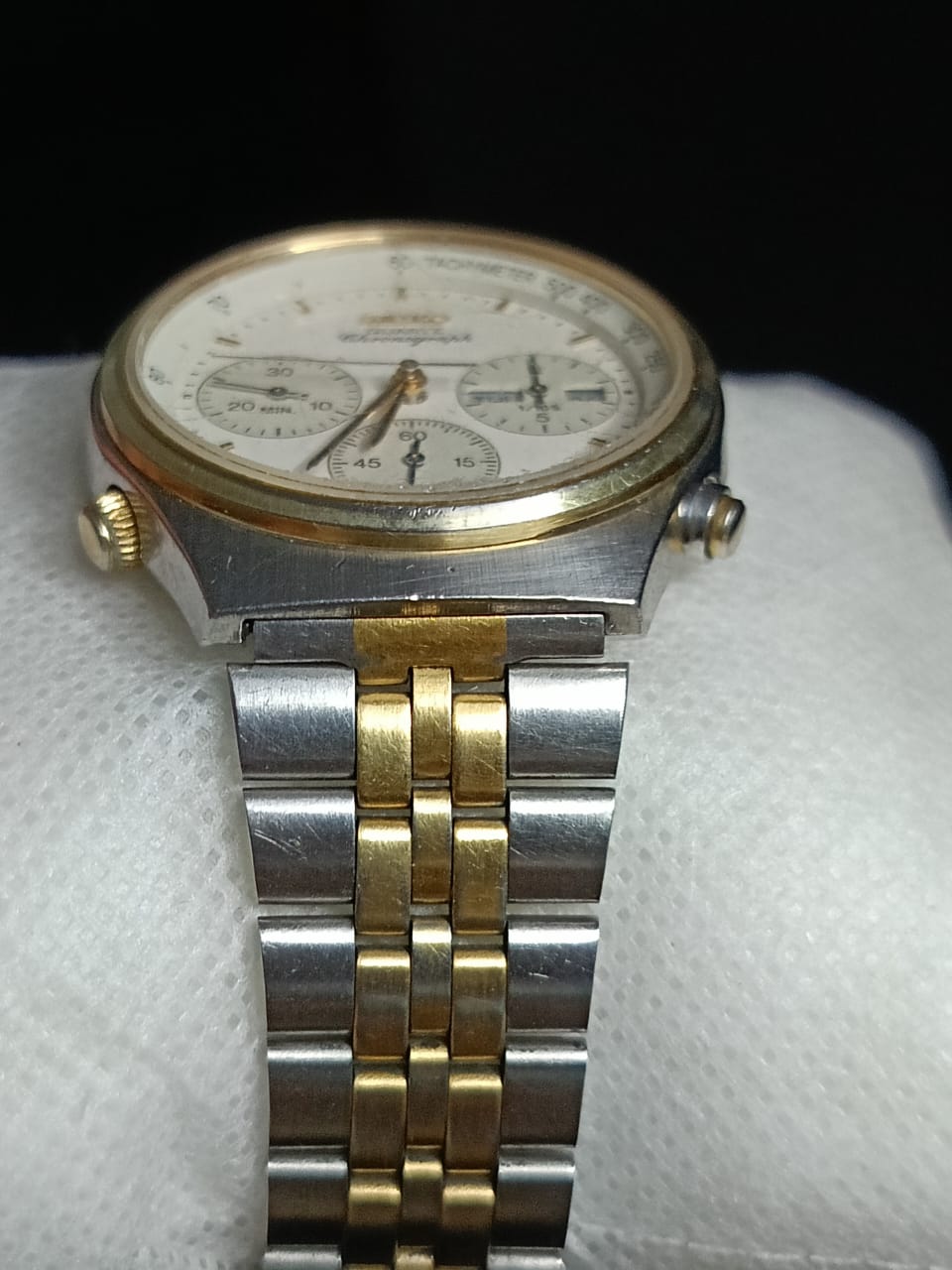 Montre Seiko chronographe Quartz vintage original
