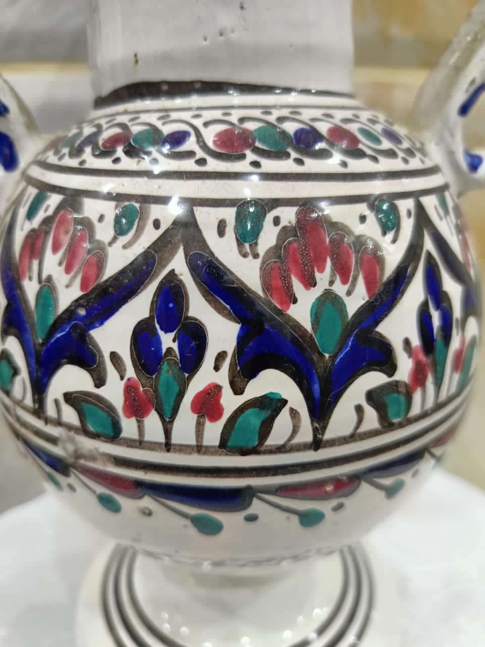 Ancien vase Porcelaine.      34cm/16cm