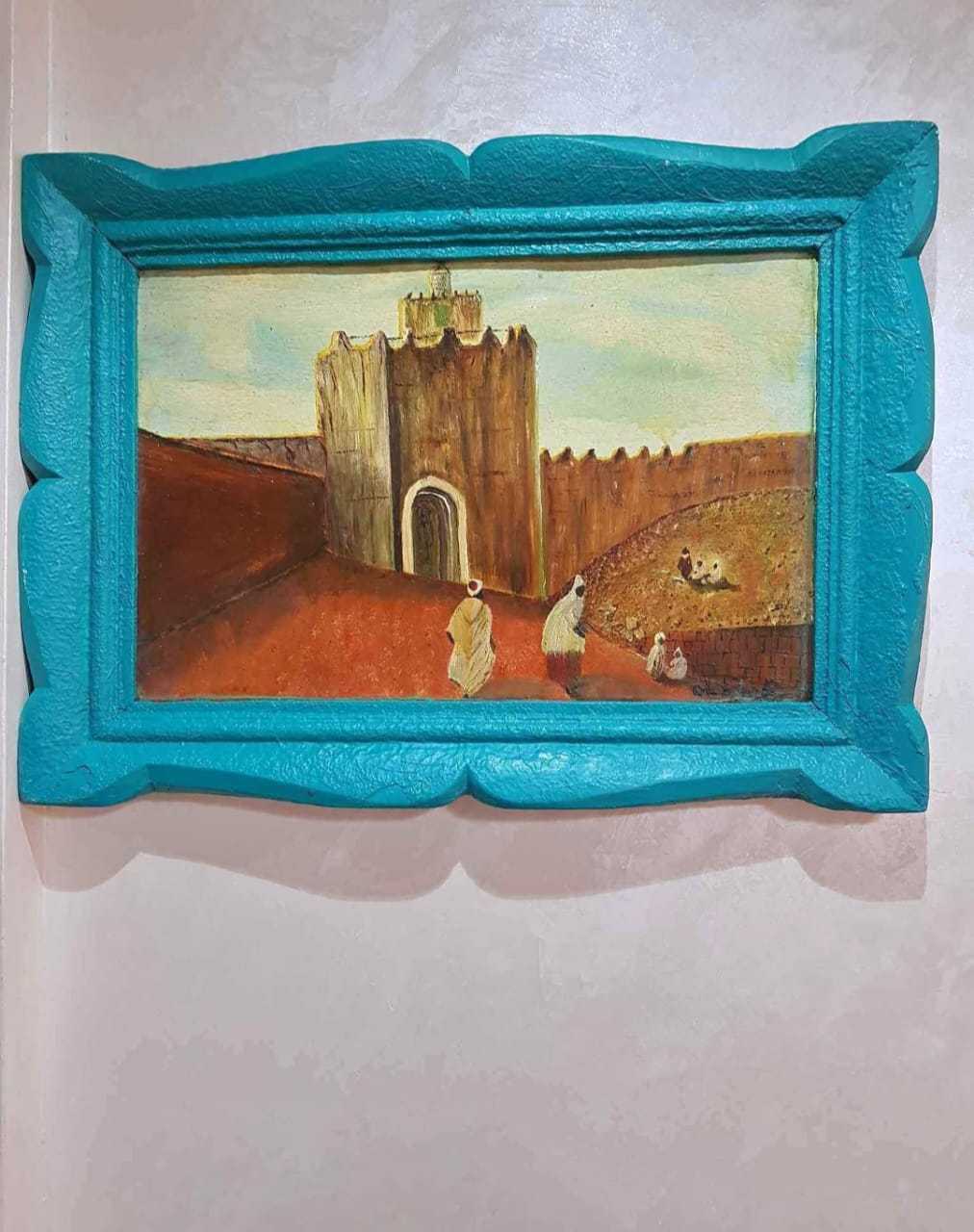 Ancien tableau original signé sur panneau 65cm/45cm
