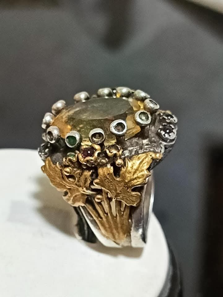 خاتم نسائي بحر سيترين