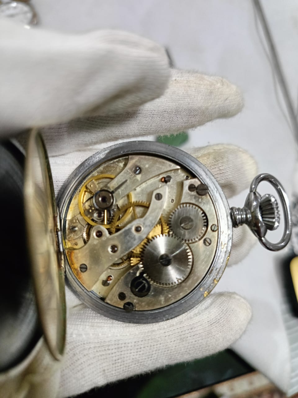 Montre gousset ancienne acier