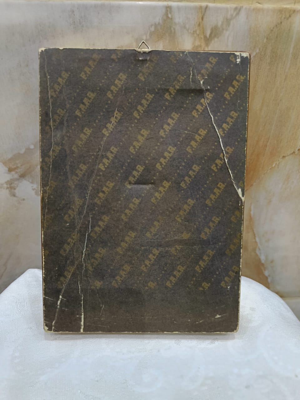 طابلو أصلي مرسوم على ورق الذهب ومختوم 18cm/13cm