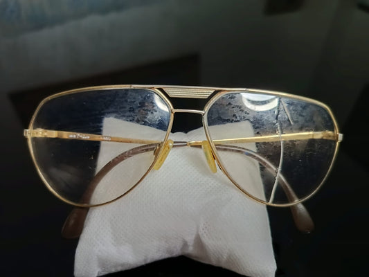 Cadre du lunette plaqué or vintage  مقاس كبير