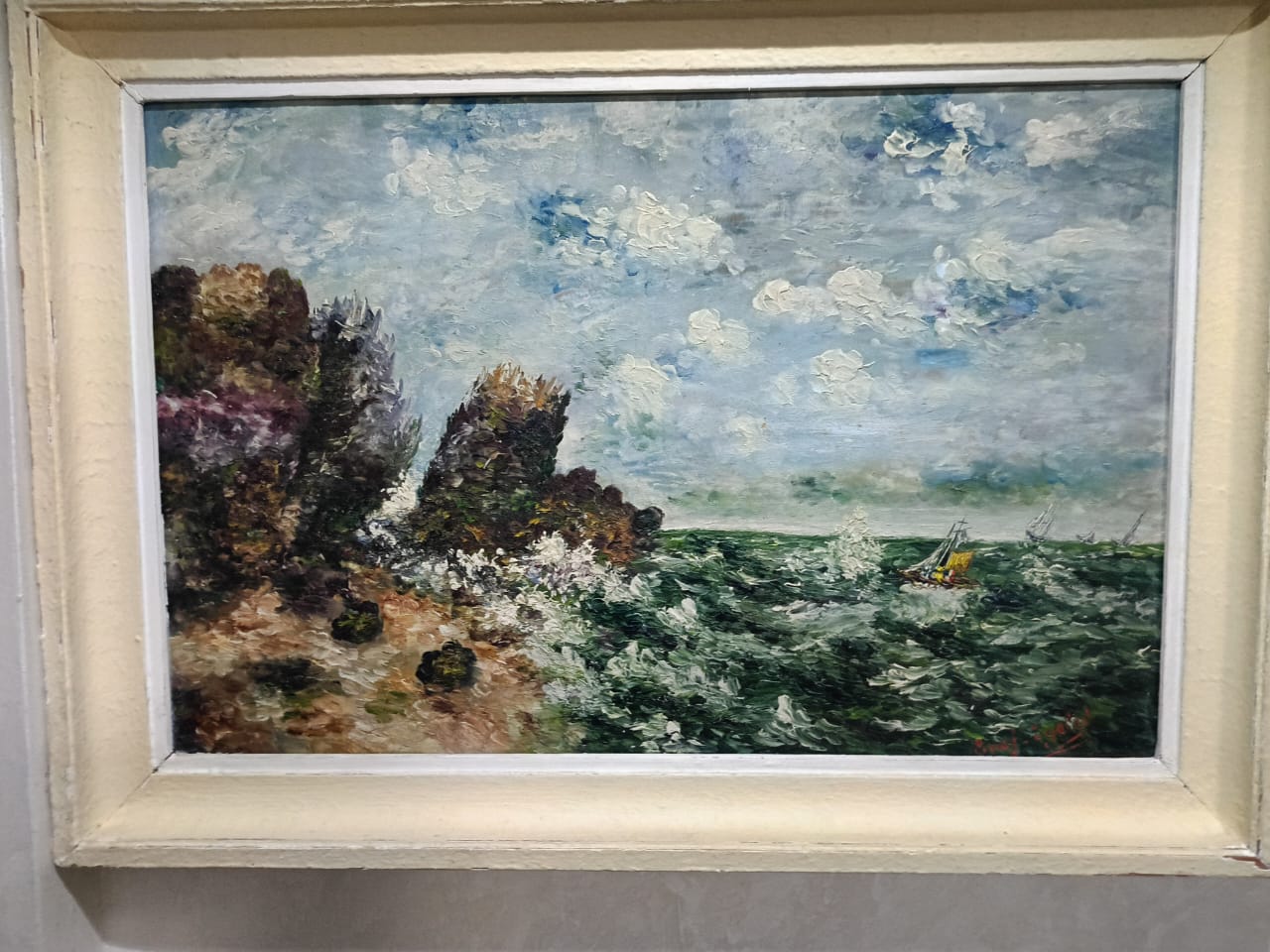 Ancien tableau original signé