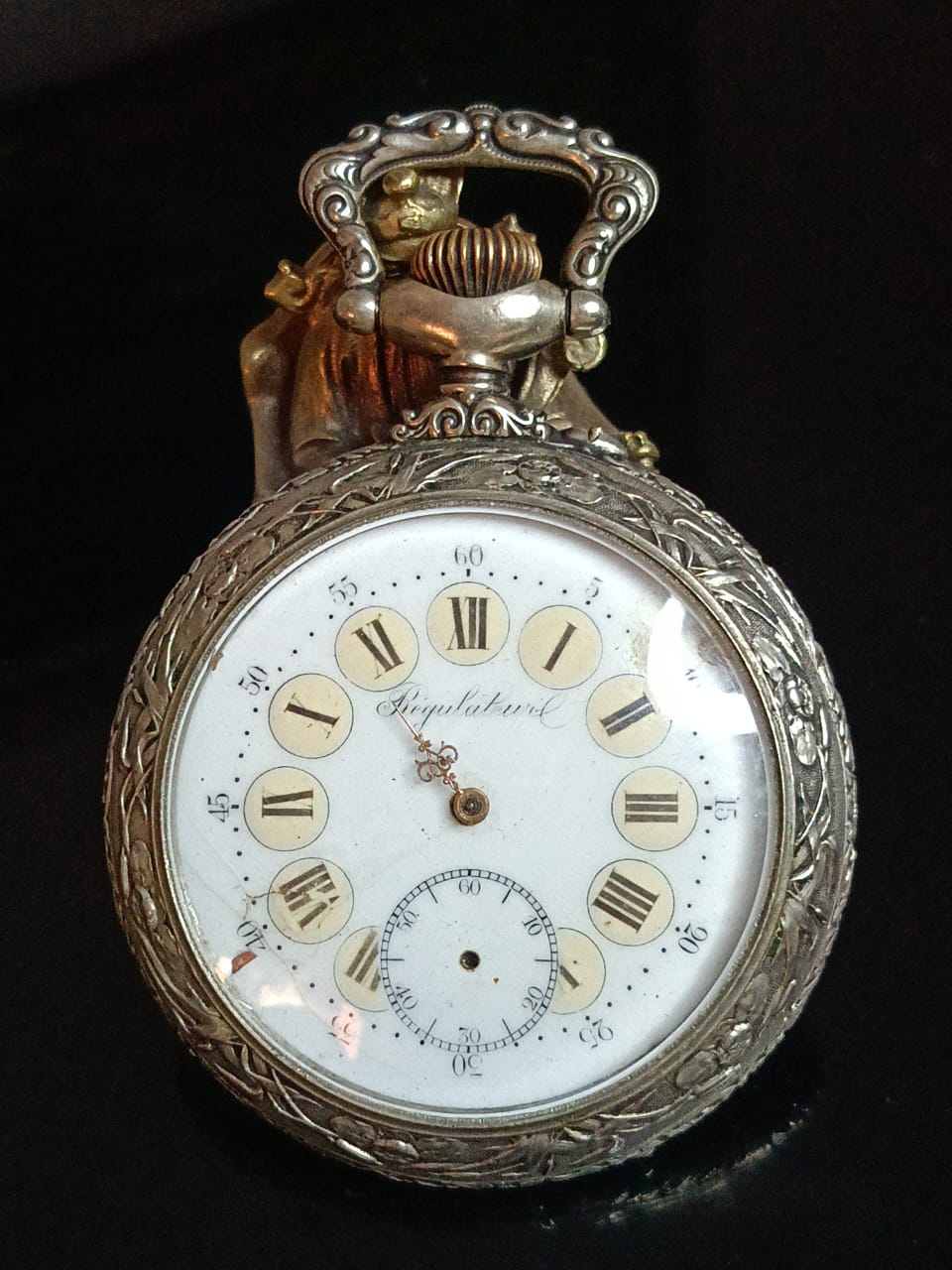 Montre gousset ancienne de collection rar  عاطلة
