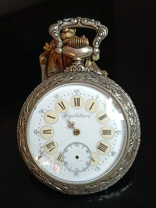 Montre gousset ancienne de collection rar  عاطلة