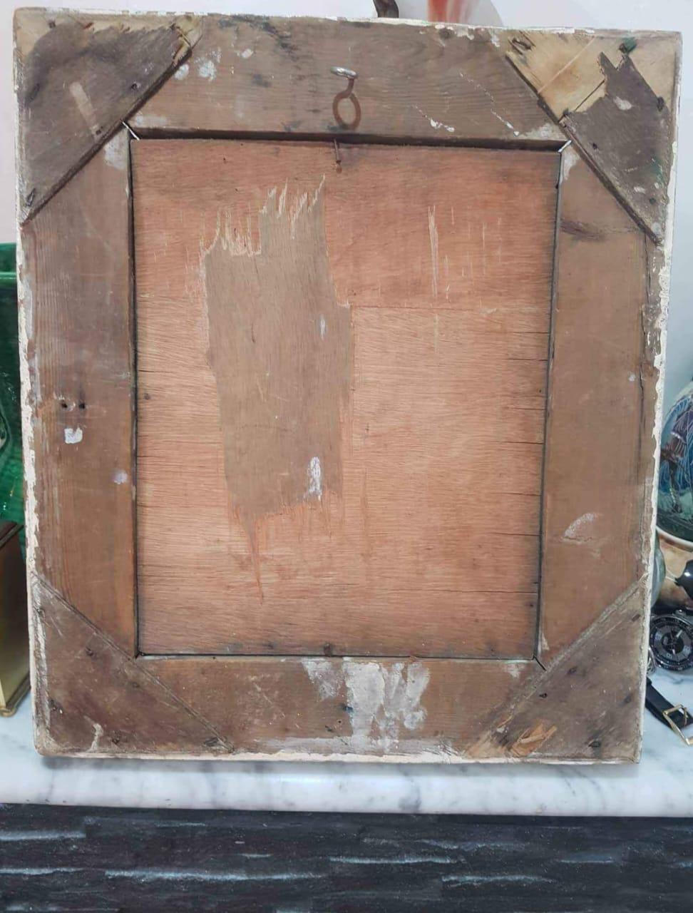 Ancien tableau original signé sur panneau 45cm/30cm