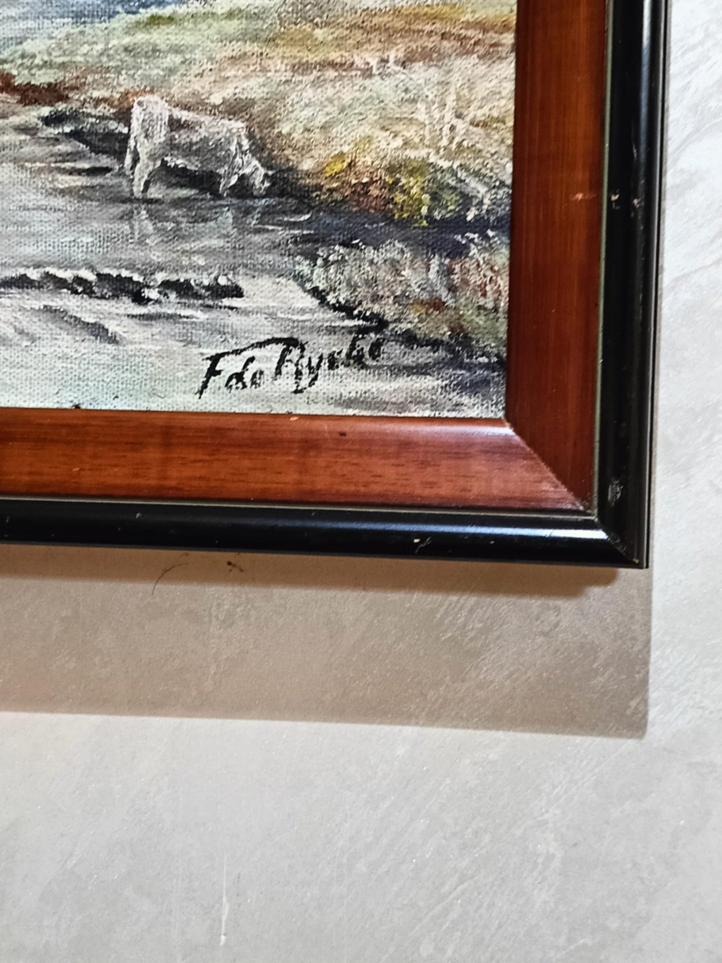 Ancien tableau original signé
