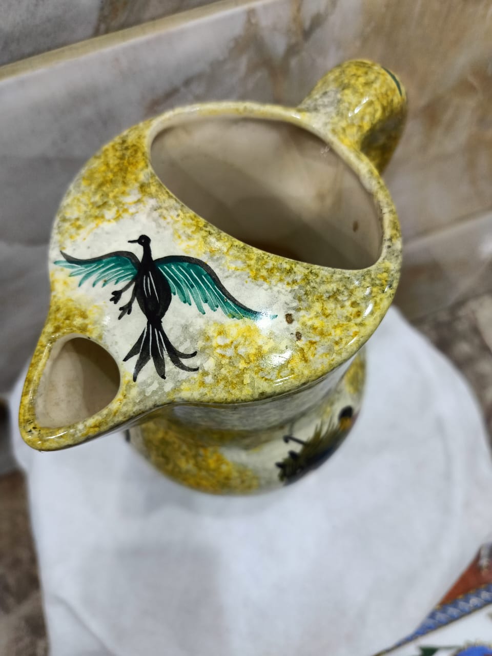 Ancien vase signé  23cm/20cm