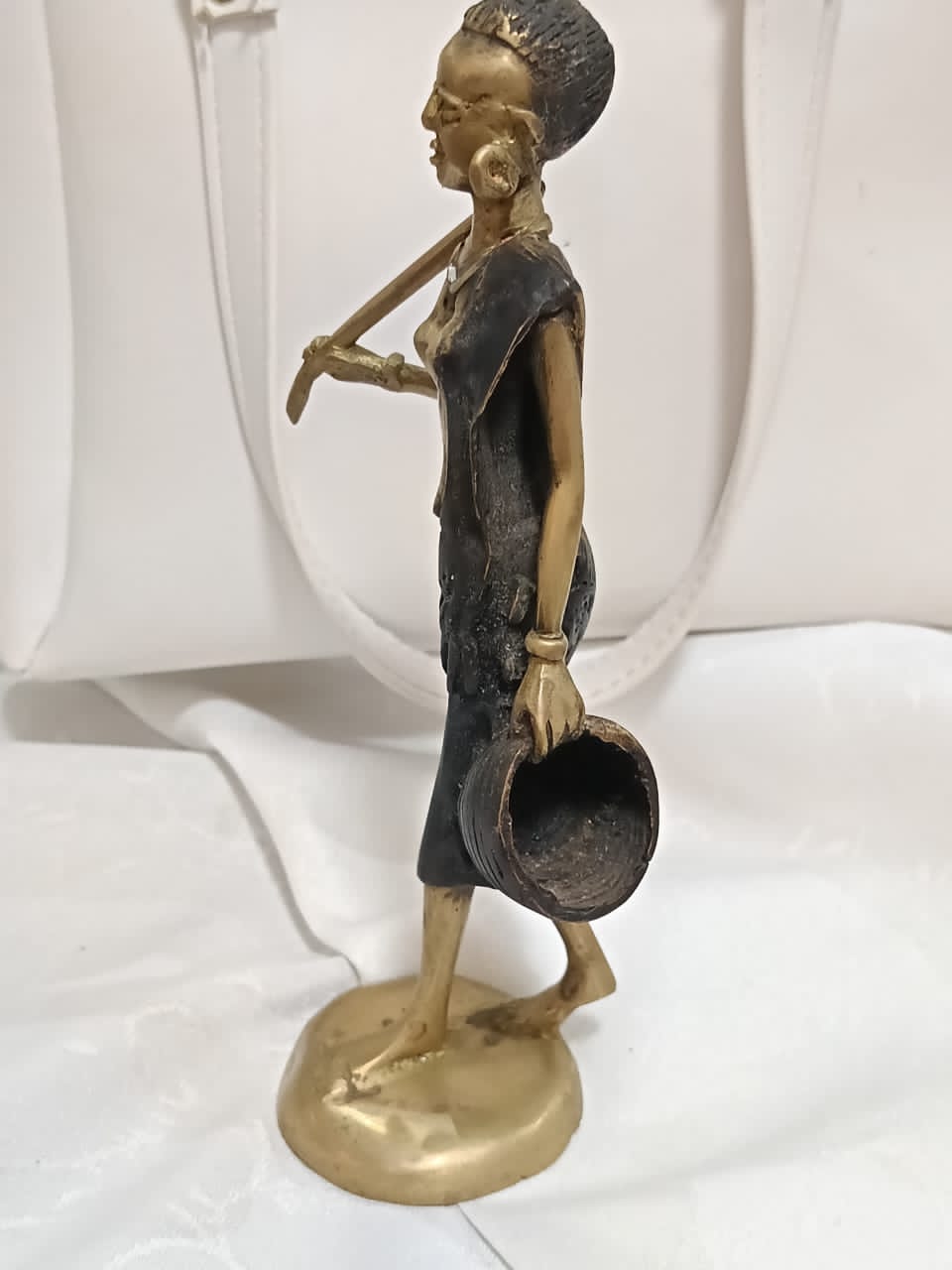 Ancien statut bronze 21cm