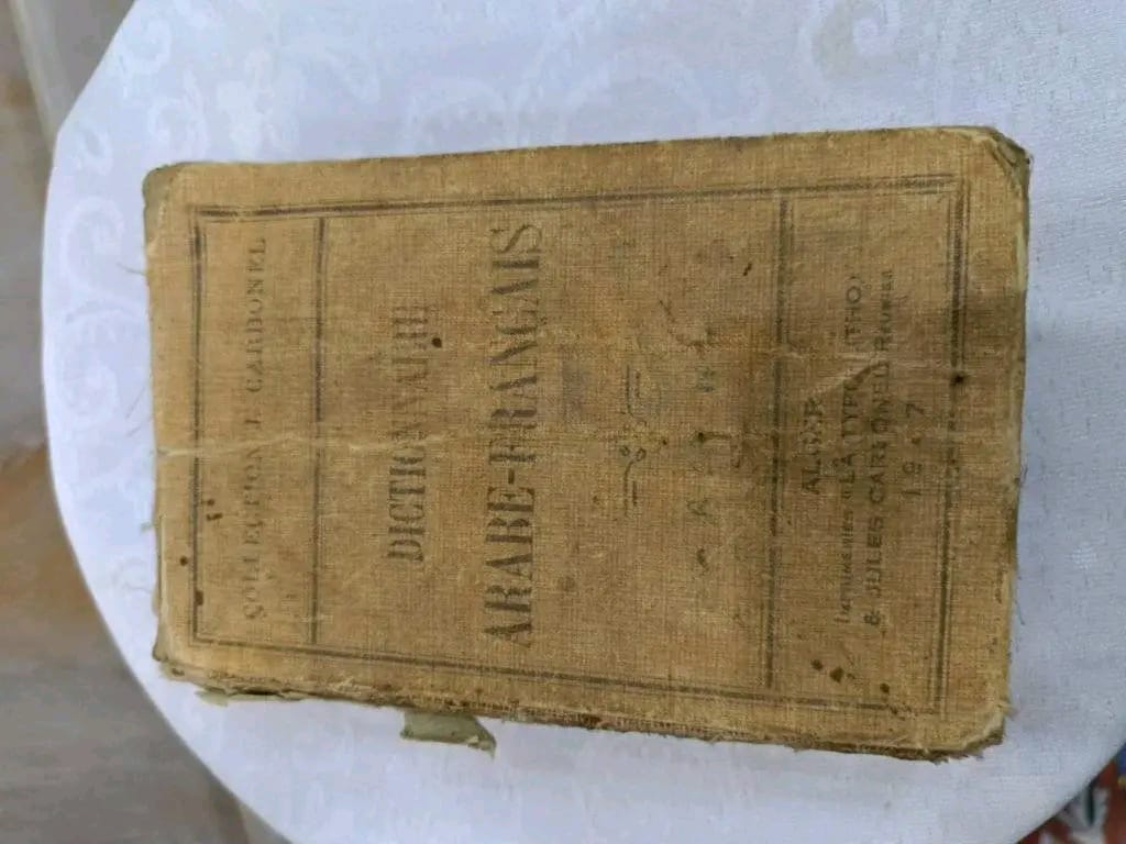 ديكسيونار لهجة جزائرية فرنسية سنة 1917