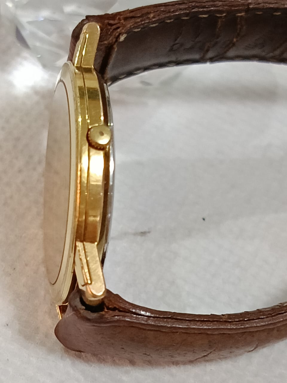 Montre vintage plaqué or quartz