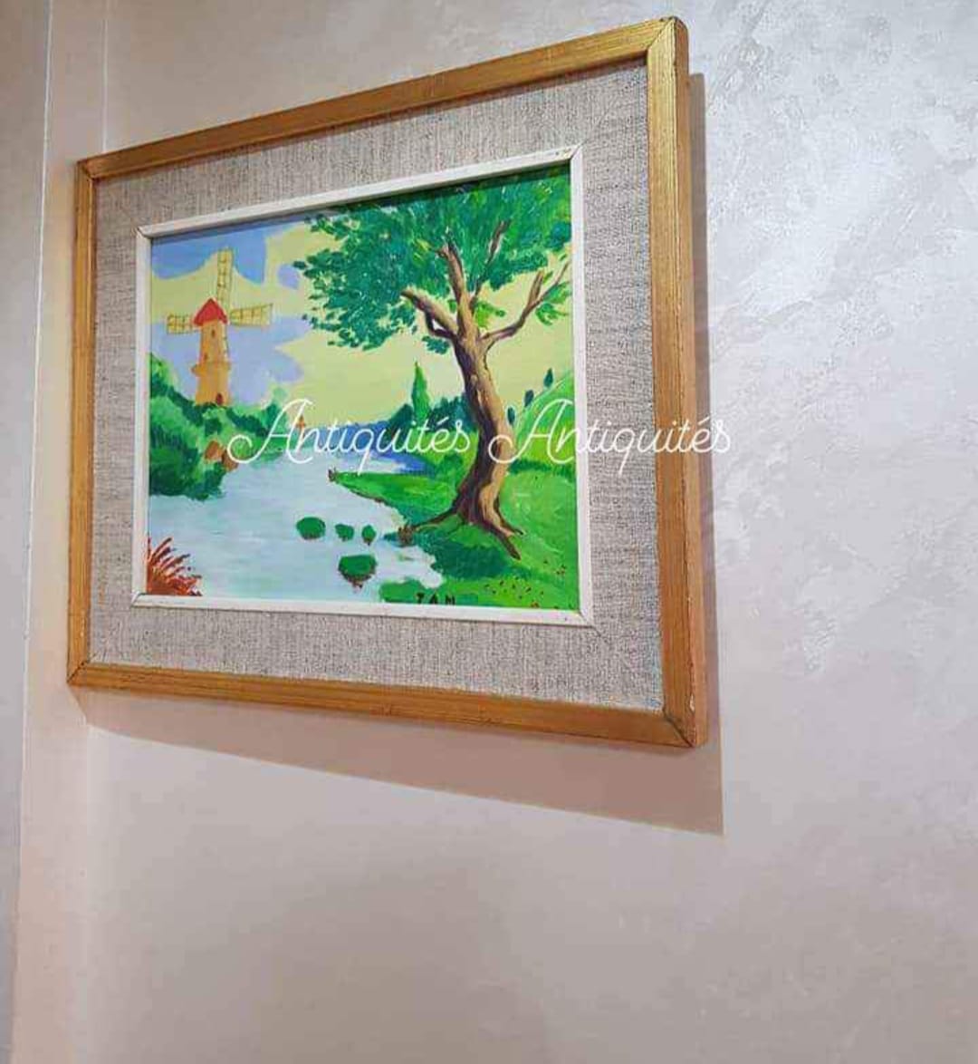 Tableau original signé sur panneau 60cm/45cm