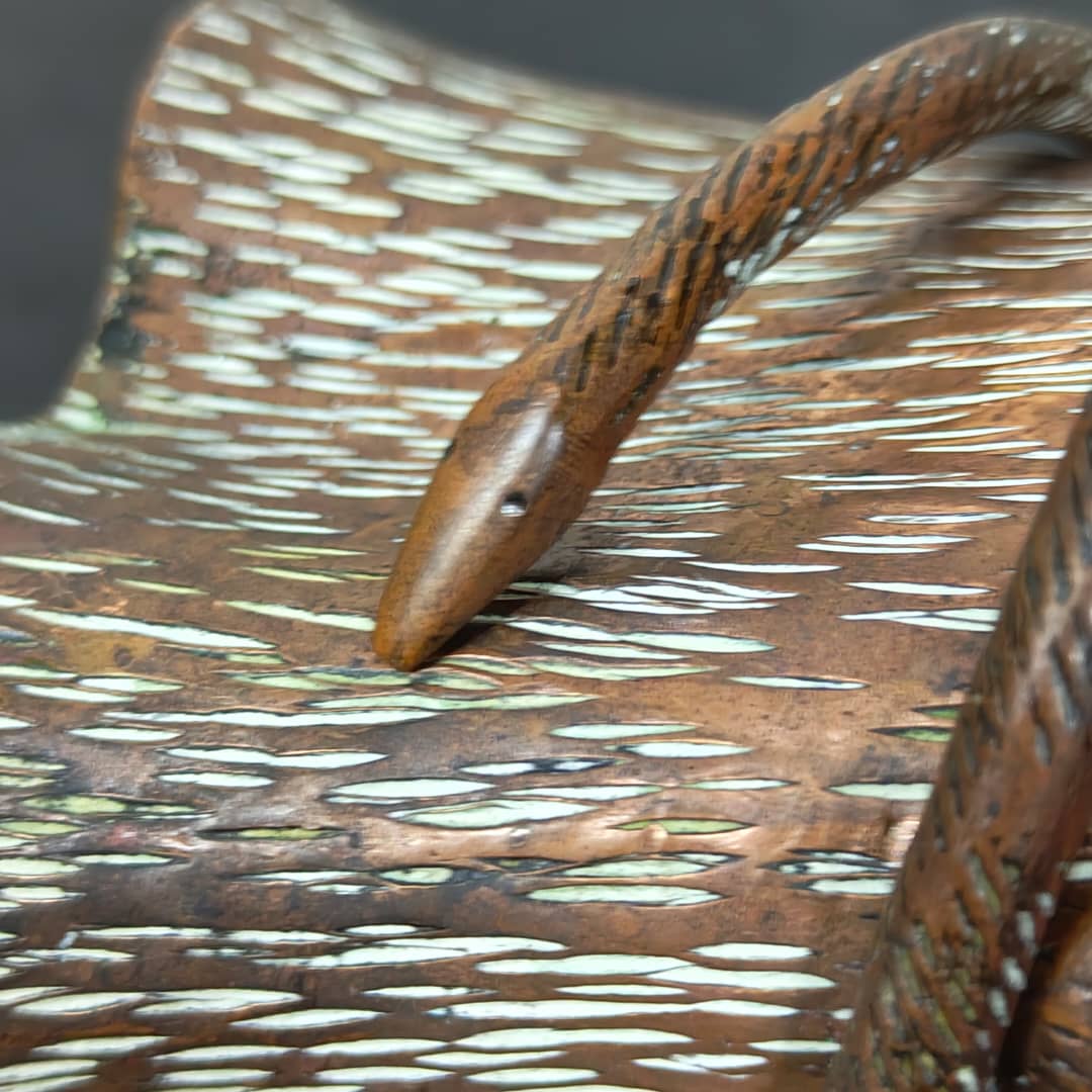 Ancien pogoire en bronze rare 
13/10cm