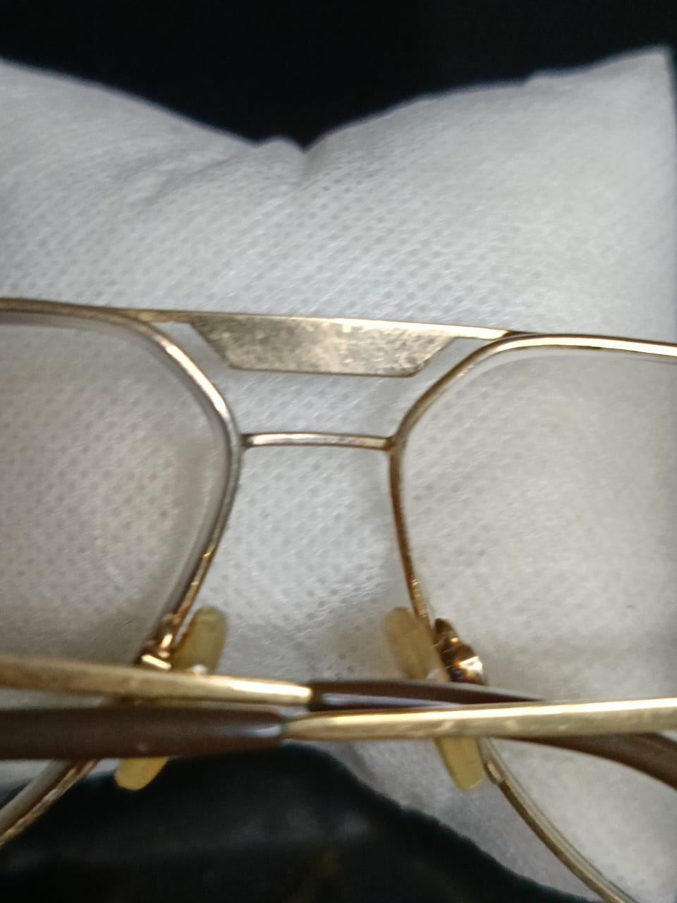 Cadre du lunette plaqué or vintage  مقاس كبير