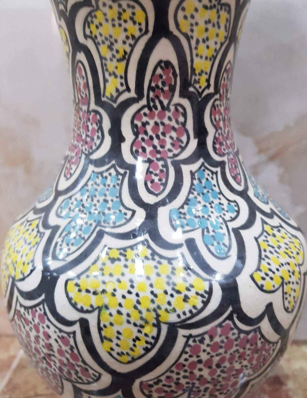 مزهرية قديمة ستيل أندلسي 30cm