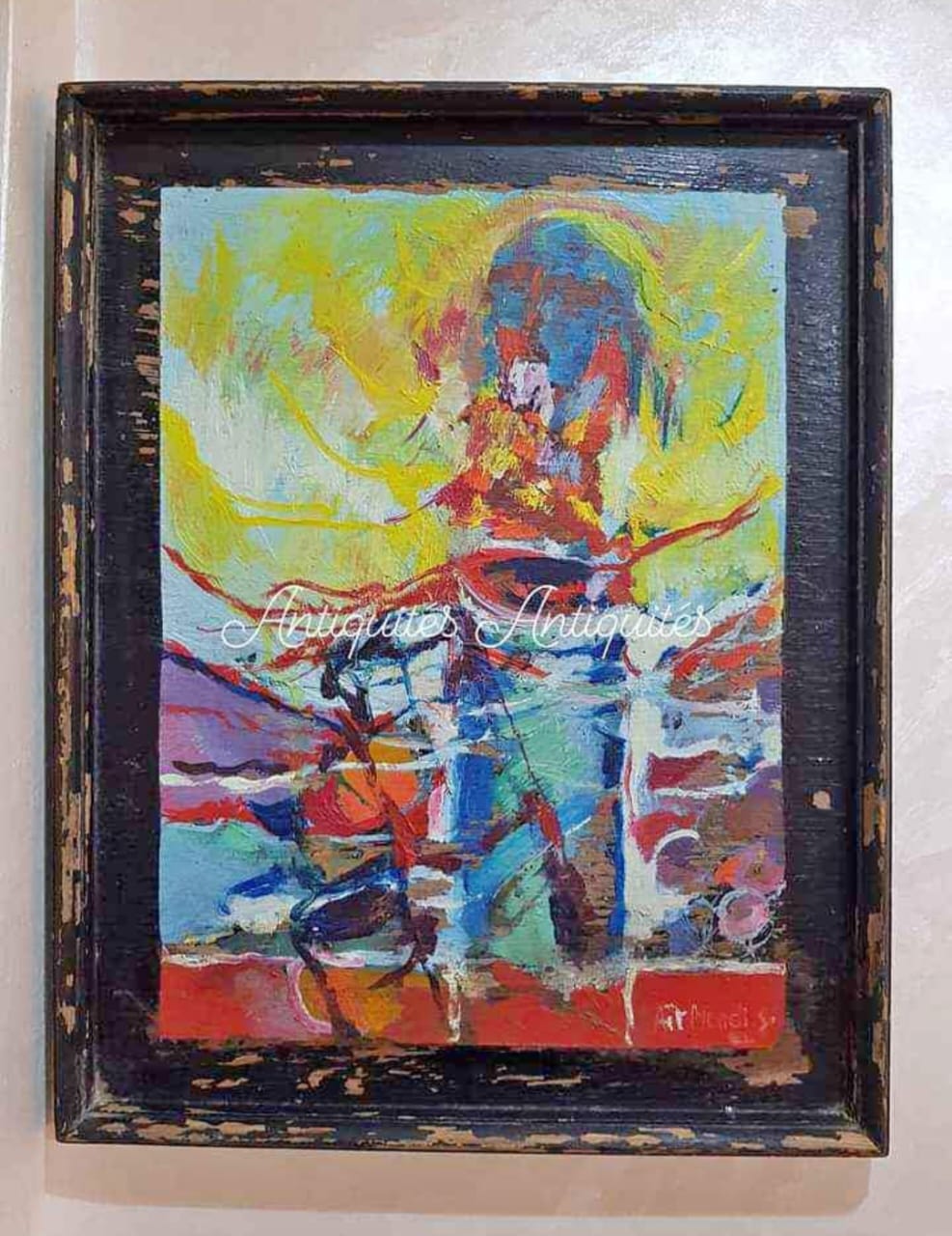 Tableau original signé sur panneau 50cm/35cm