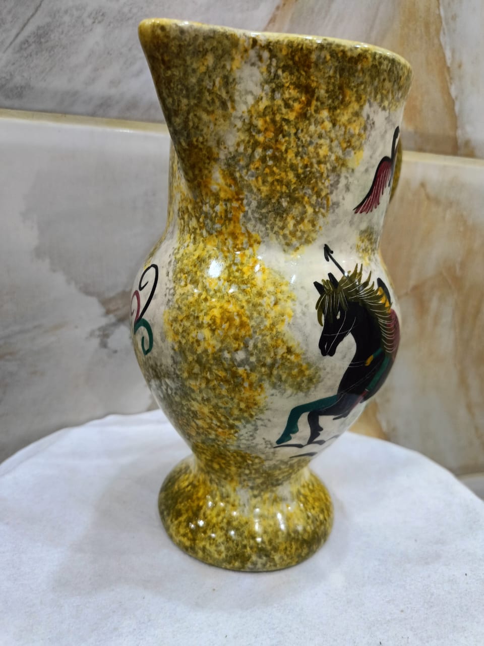 Ancien vase signé  23cm/20cm